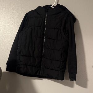 Old Navy Black Puffer Hoodie Jacket